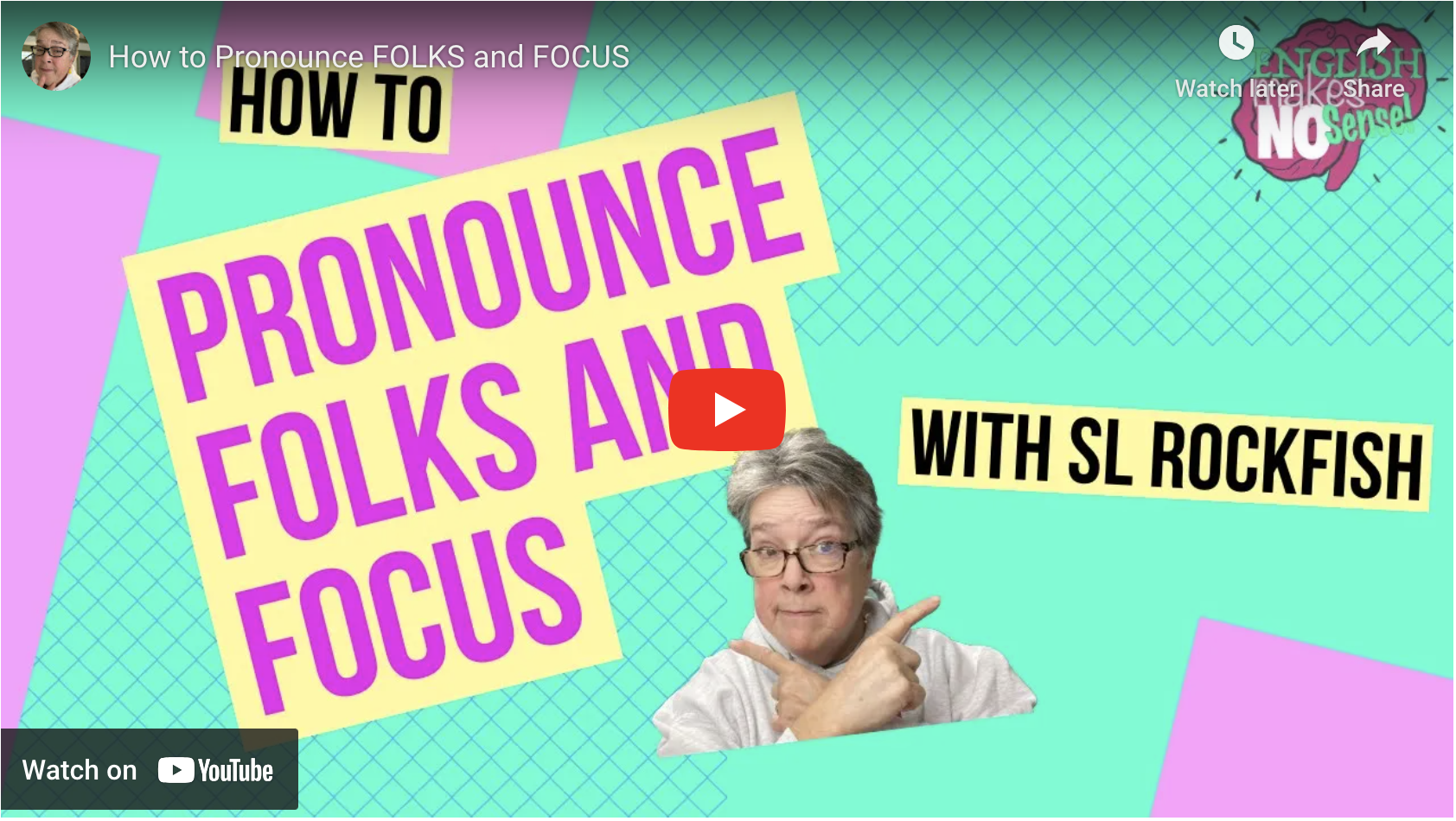 How to pronounce folks and focus with SL Rockfish